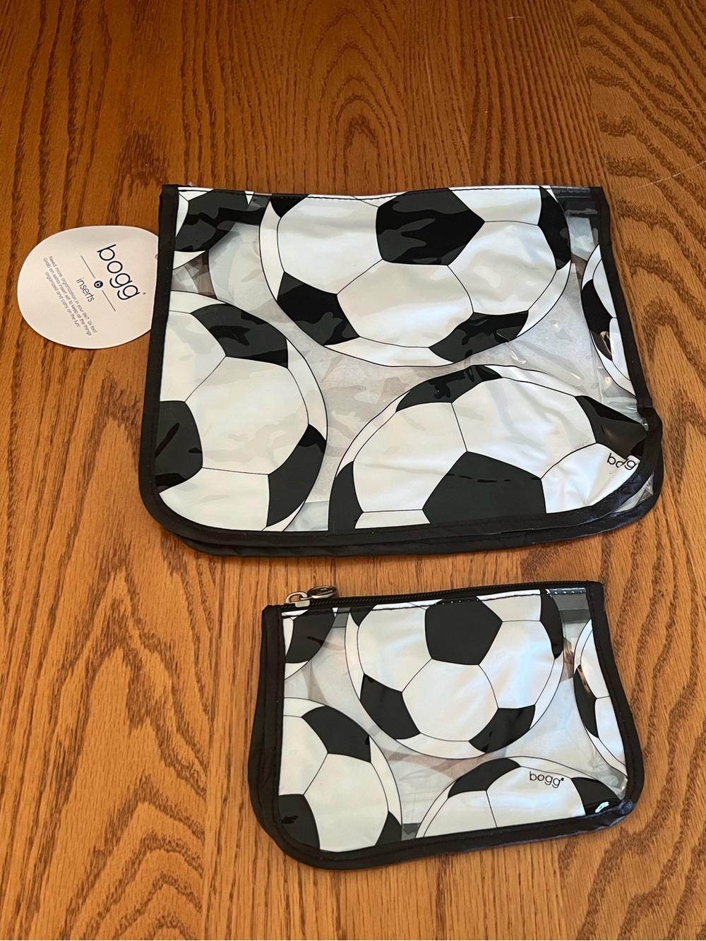 Bogg Decorative Inserts Set of
2 Travel Organizer Storage Pouches Soccer